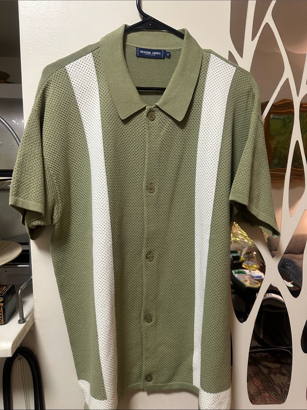 NWOT Frescobol Carioca Barretos Cotton Knitted Shirt (XL)